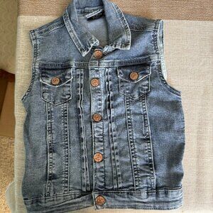 Little Bipsy Jean Jacket Vest SIZE 18-24